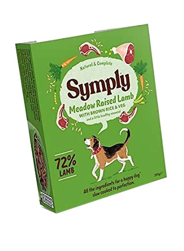 

Symply Meadow Raised Lamb Brown Rice & Veg Wet Dog Food, 395g