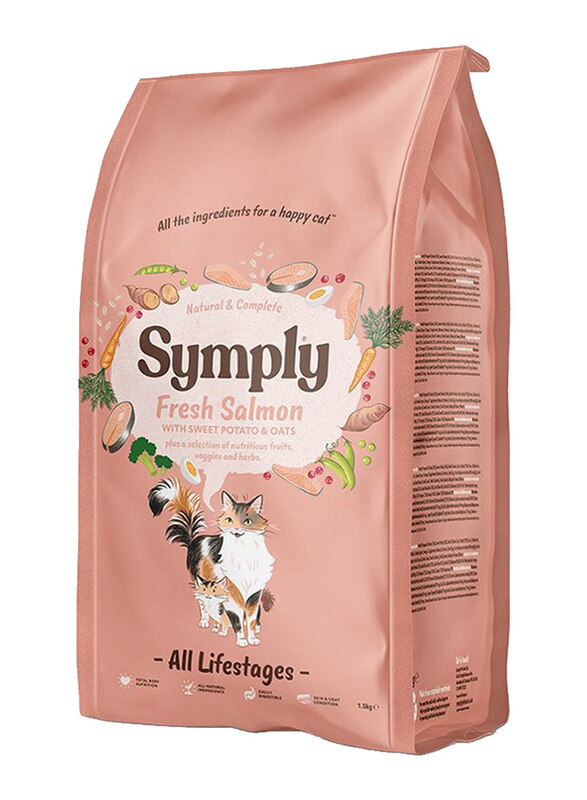 

Symply Fresh Salmon Cat Dry Food, 1.5 Kg