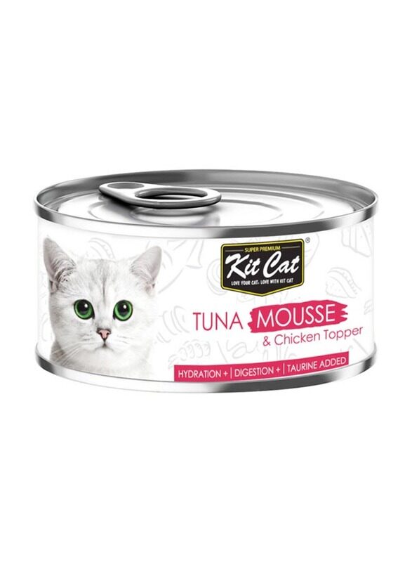 

Kit Cat Tuna & Chicken Mousse Cats Wet Food, 80g