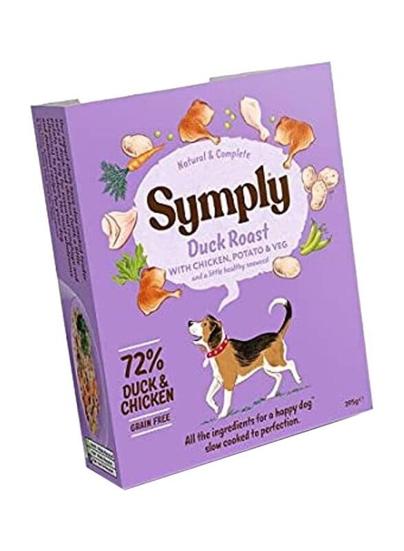 

Symply Duck Roast with Chicken, Potato and Veg Wet Food for Dog, 395g