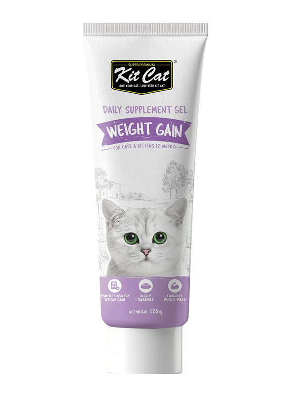 

Kit Cat Weight Gain Daily Nutritional Supplement Gel for Cats & Kittens, 120g
