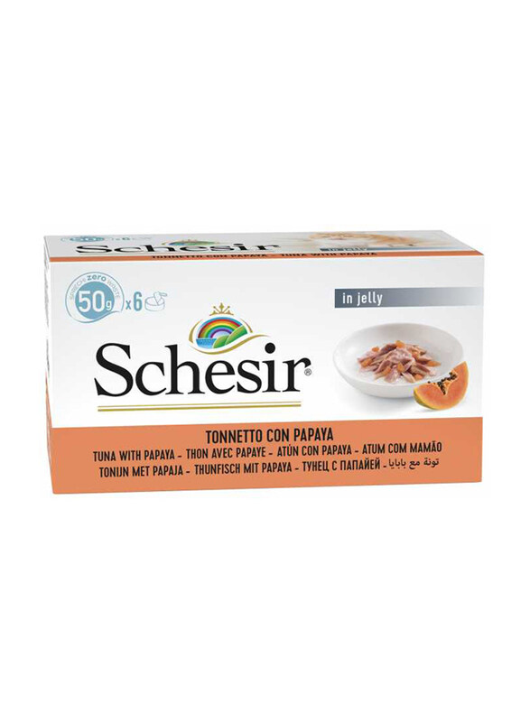 

Schesir Tuna & Papaya Can Wet Cat Food, 6 x 50g