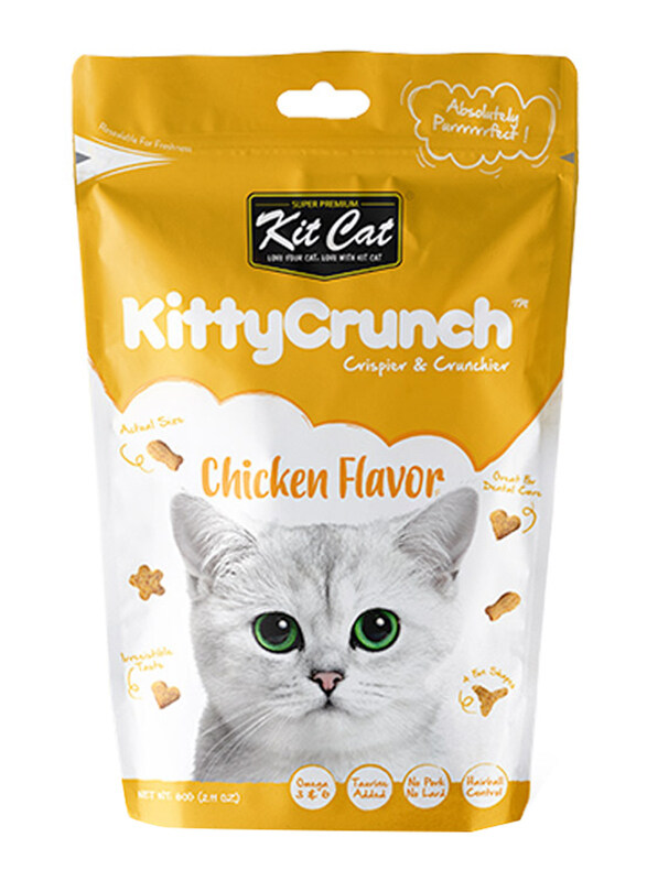 

Kit Cat Kitty Crunch Dry Cat Food with Chicken, 60g