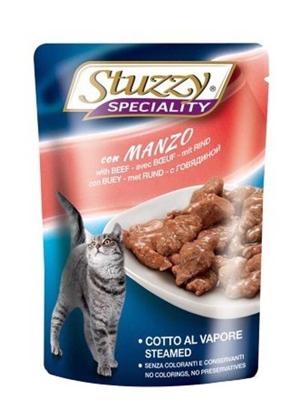 

Stuzzy Cat Speciality Beef Wet Food Pouch, 100g