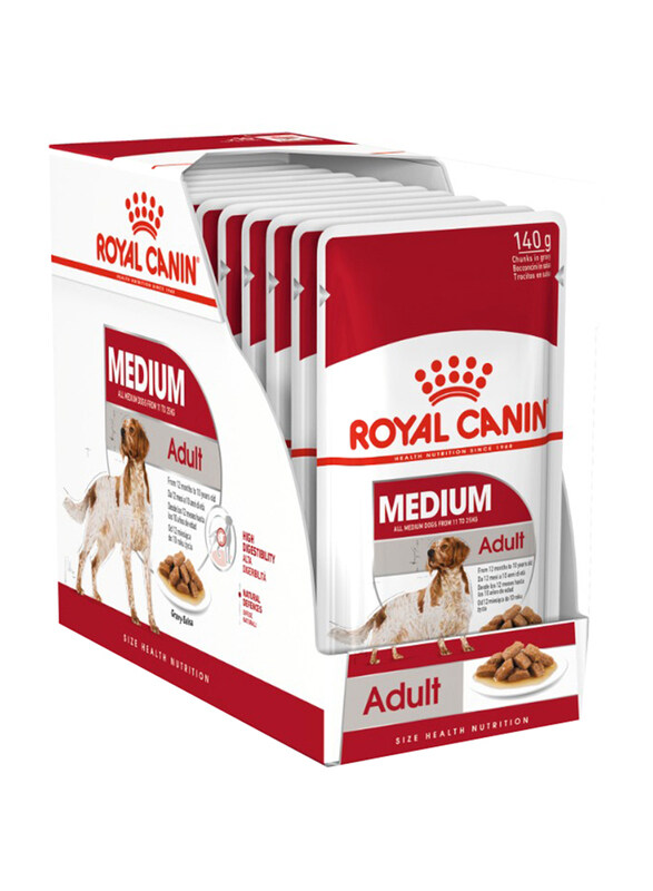 

Royal Canin Health Nutrition Medium Wet Dog Food, 10 x 140g