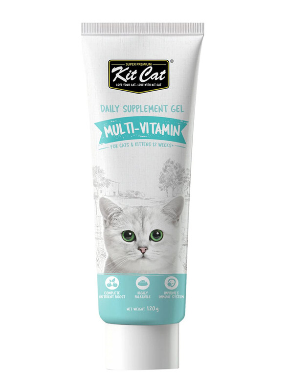 

Kit Cat Multi-Vitamin Daily Nutritional Supplement Gel for Cats & Kittens, 120g