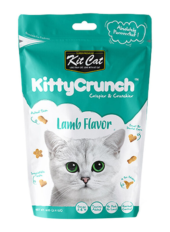 

Kit Cat Kitty Crunch Dry Cat Food with Lamb, 60g