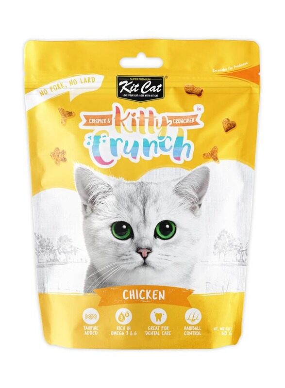

Kit Cat Chicken Kitty Crunch Cats Dry Food, 60g