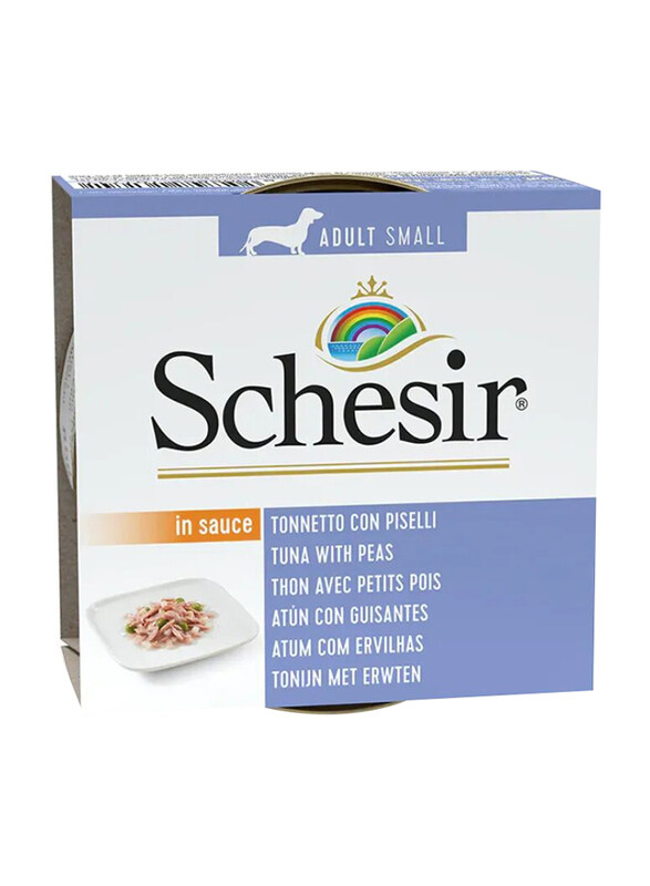 

Schesir Tuna with Peas Can Wet Small Dog Food, 85g