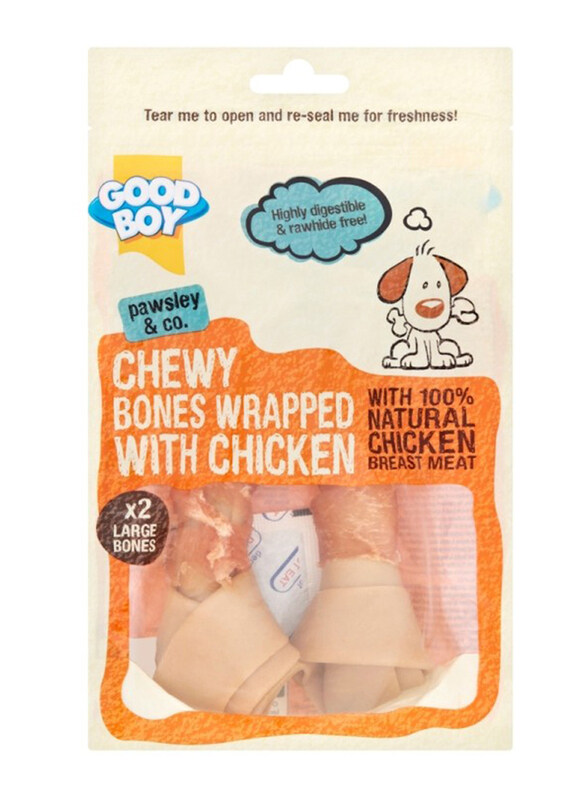 

Armitage Good Boy Large Chewy Bones Wrapped with Chicken Dog Dry Food, 2 Pieces