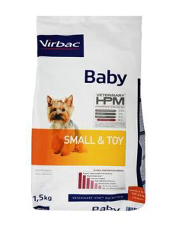 

Virbac Baby Small and Toy Breed Dog Dry Food, 1.5 KG
