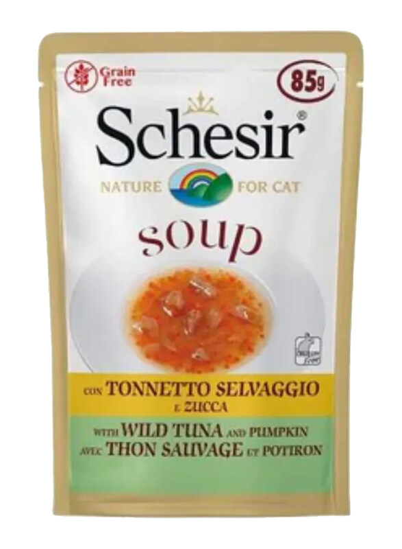 

Schesir Soup Tuna & Pumpkin Pouch Wet Cat Food, 85g