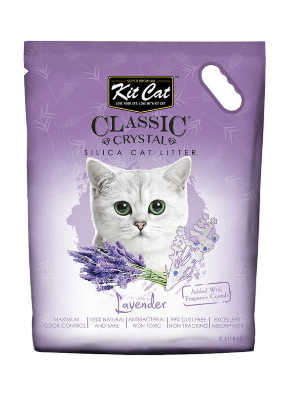 

Kit Cat Classic Crystal Lavender Litter, 5 Litres, Purple