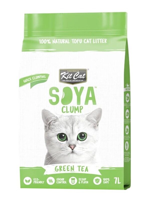 

Kit Cat Soya Clump Tea Kitten Litter, 7L, Green