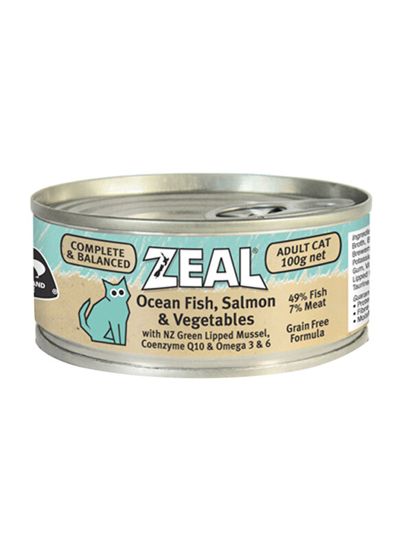 

Zeal Cat Ocean Fish, Salmon & Vegetables Wet Food, 100g