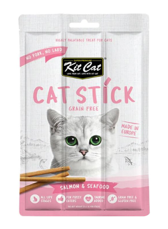 

Kit Cat Salmon & Seafood Stick Cats Wet Food, 15g