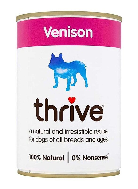 

Thrive Dog Complete Venison Wet Food Can, 400g