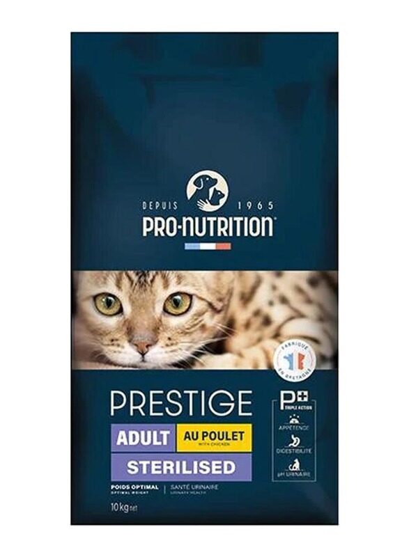 

Pro Nutrition Prestige Sterilised Chicken Cat Dry Food, 10 Kg