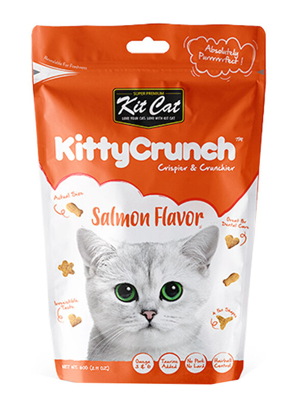 

Kit Cat Kitty Crunch Dry Cat Food with Salmon, 60g