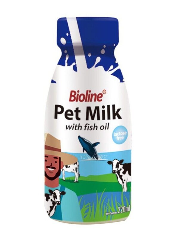 

Bioline Pet Milk with Fish Oil Cats & Dogs Wet Food, 220ml
