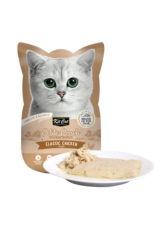 

KitCat Petite Pouch Classic Chicken Cat Wet Food, 70g