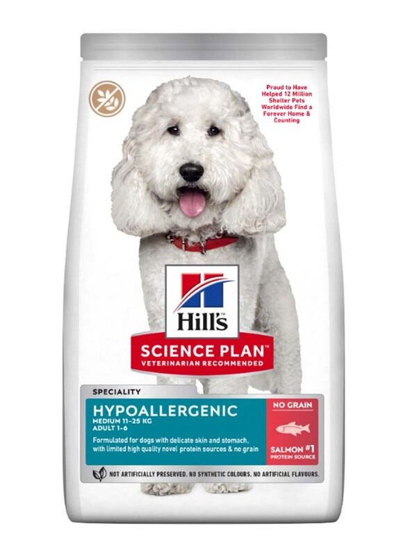 

Hill's Science Plan Salmon Hypoallergenic Medium Breed Dog Dry Food, 2.5 Kg