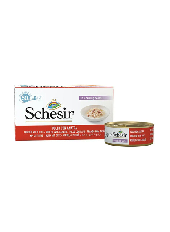 

Schesir Chicken Fillets & Duck Wet Cat Food, 6 x 50g