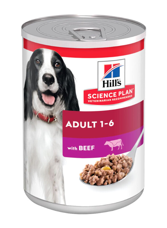 

Hill's Science Plan Beef Dog Wet Food Can, 12 x 370g
