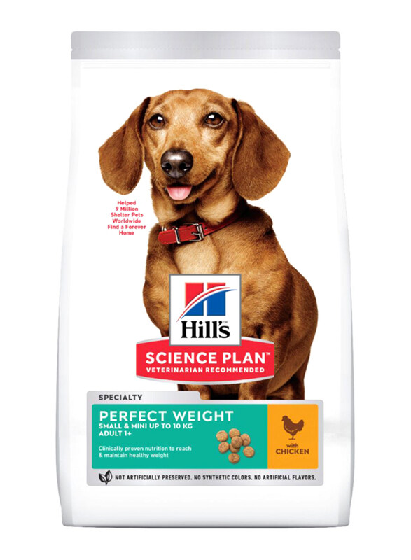 

Hill's Science Plan Perfect Weight Small & Mini with Chicken Dog Dry Food, 1.5 Kg