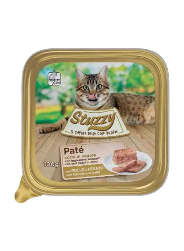 

Stuzzy Mister Stuzzy Chicken & Liver Alutray Wet Cat Food, 100g