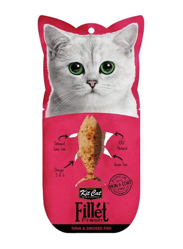 

Kit Cat Fillet Fresh Tuna & Smoked Fish Cat Wet Food, 30g