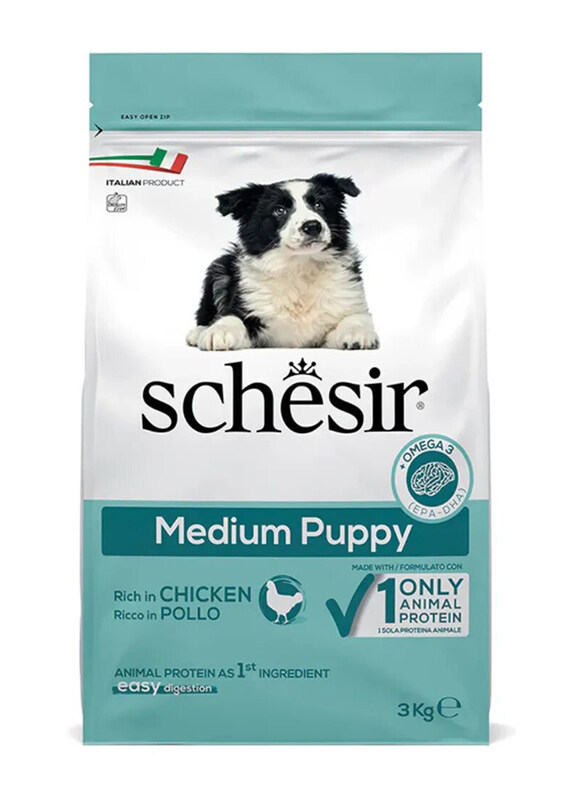 

Schesir Chicken Dry Medium Puppy Food, 3 Kg