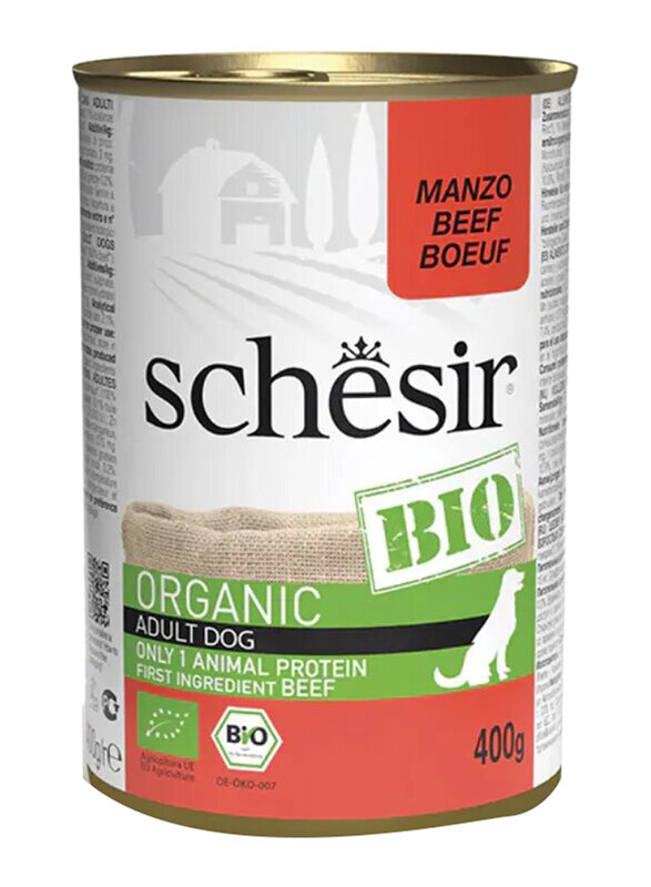 

Schesir Bio Beef Can Wet Dog Food, 400g