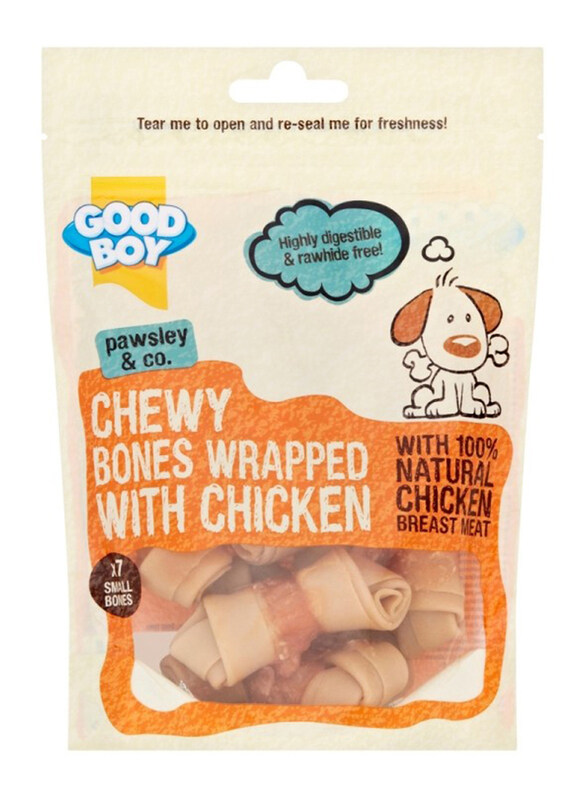 

Armitage Good Boy Small Chewy Bones Wrapped with Chicken Dog Dry Food, 7 Pieces