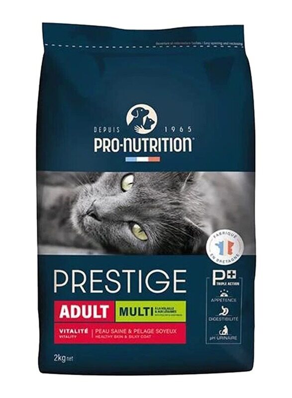 

Pro Nutrition Prestige Adult Multi Poultry and Vegetables Cat Dry Food, 2 Kg