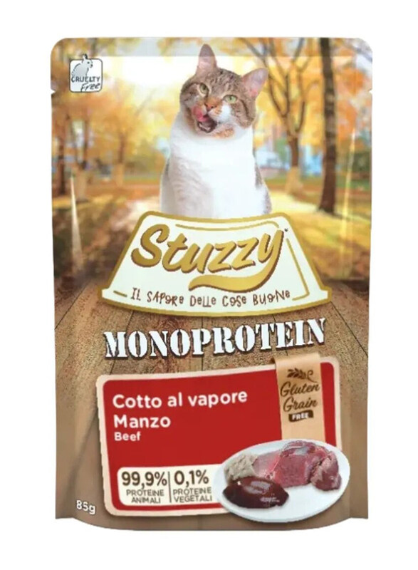 

Stuzzy Beef Monoprotein Pouch Wet Cat Food, 85g