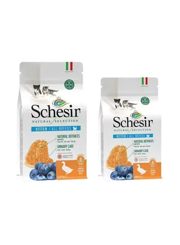 

Schesir Natural Selection Duck Dry Kitten Food, 1.4 Kg