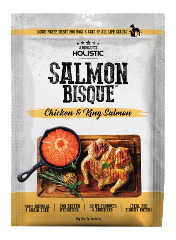 

Absolute Holistic Bisque Chicken & King Salmon Dog Wet Food, 60g