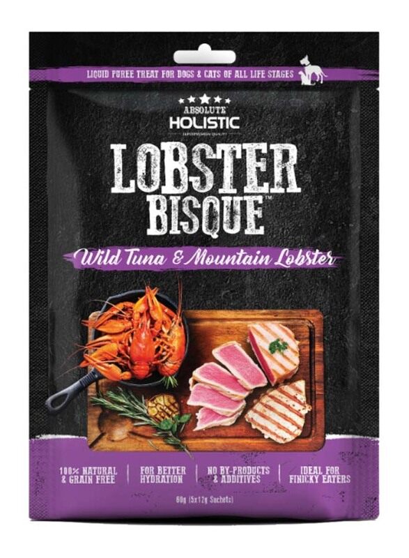 

Absolute Holistic Bisque Tuna & Lobster Dog Wet Food, 60g