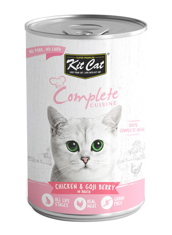 

Kit Cat Complete Cuisine in Broth Can Wet Cat Food with Chicken & Goji Berry, 150g