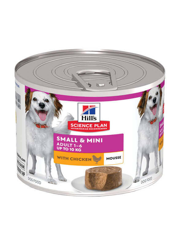 

Hill's Science Plan Small & Mini Adult with Chicken Mousse Dog Wet Food Can, 12 x 200g