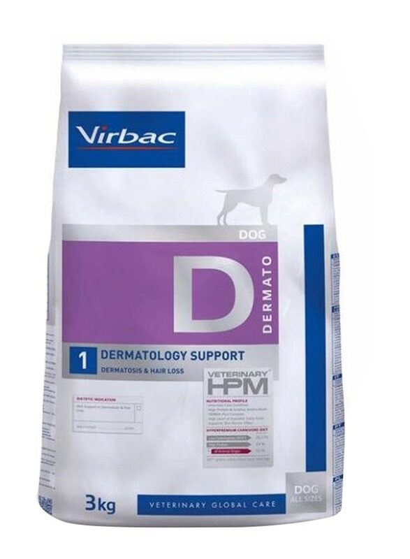 

Virbac Veterinary Hpm D1 Dermatology Support Dog Dry Food, 3 Kg