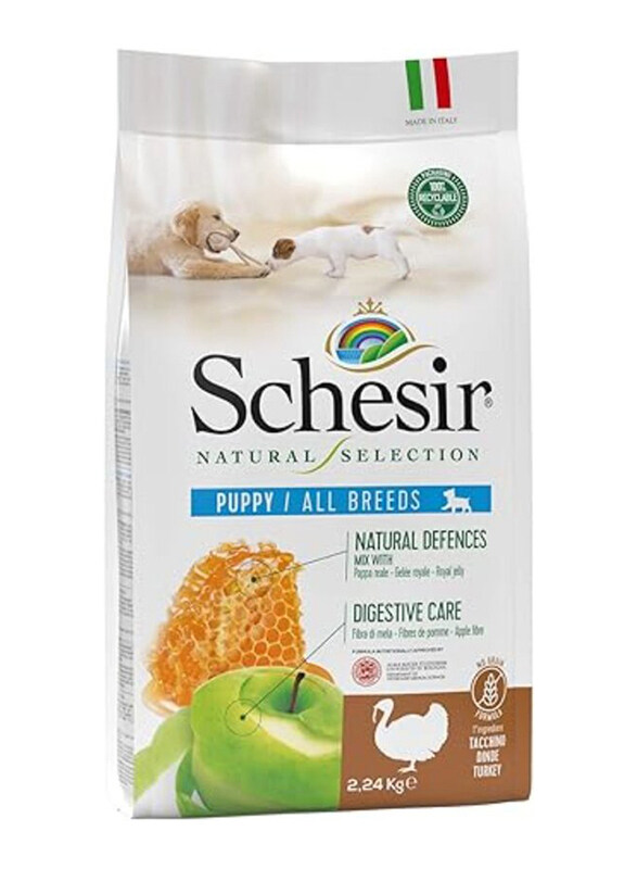 

Schesir Natural Selection Turkey Dry Puppy/All Breeds Food, 2.24 Kg