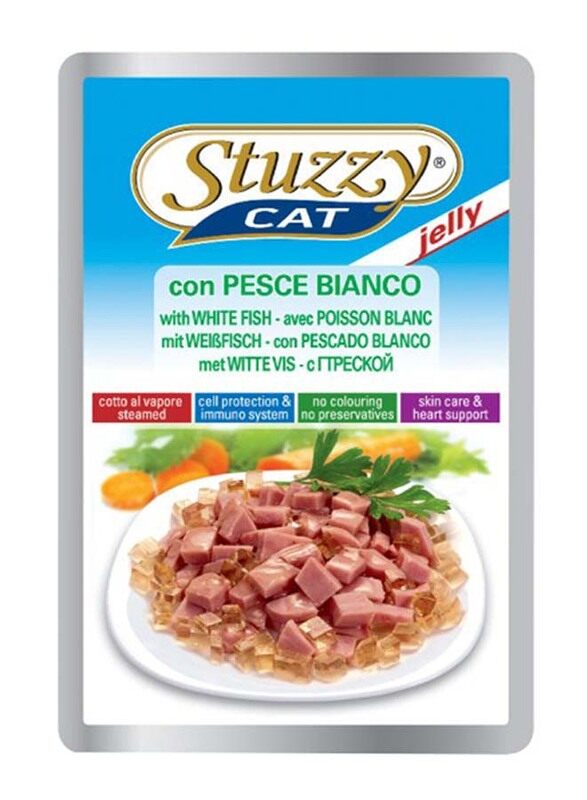 

Stuzzy Cat White Fish in Jelly Wet Food Pouch, 100g