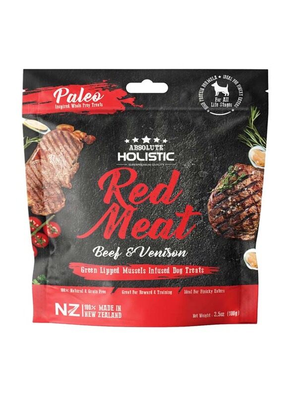 

Absolute Holistic Air Dried Treat Red Meat Dog Food, 100g