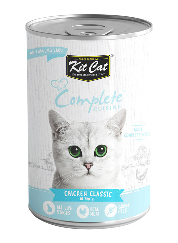 

Kit Cat Complete Cuisine Chicken Classic in Broth Cat Wet Food Can, 150g