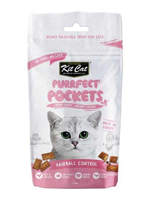 

Kit Cat Hairball Control Purrfect Pockets Cats Wet Food, 60g