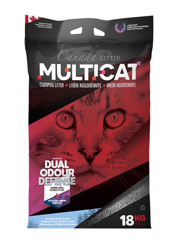 

Canada Litter Multicat Odour Defense Alphine Fresh Scent Cat Litter, 18 Kg
