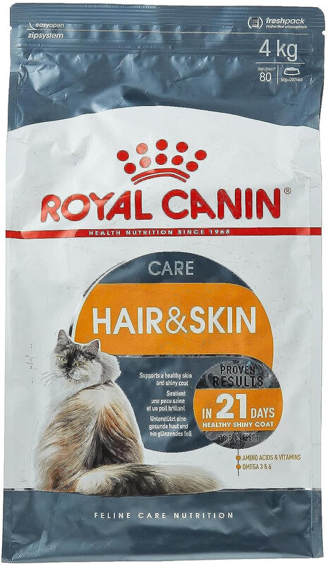 

Royal Canin Feline Care Nutrition Hair & Skin Cat Dry Food, 4Kg