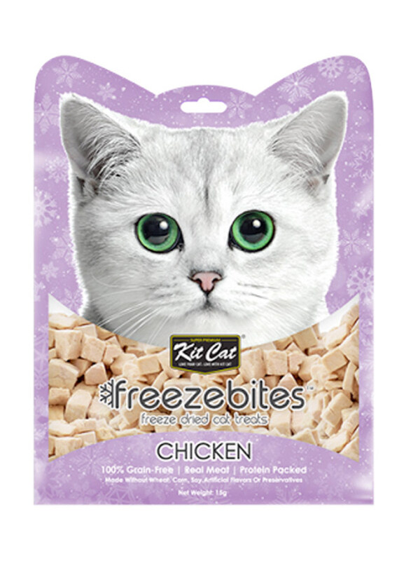 

Kit Cat Freezebites Treats Dry Cat Food with Chicken, 15g